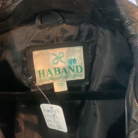 Haband leather biker style jacket - Picture 4 of 4